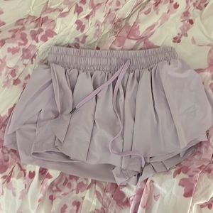 Light Purple Flowy Amazon Shorts